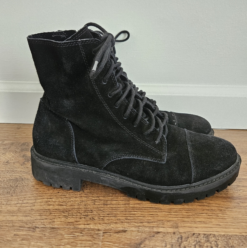 Lucky Brand Black Suede Women's Boots